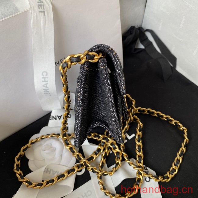 Chanel MINI FLAP BAG Denim AP4052 Royal Blue