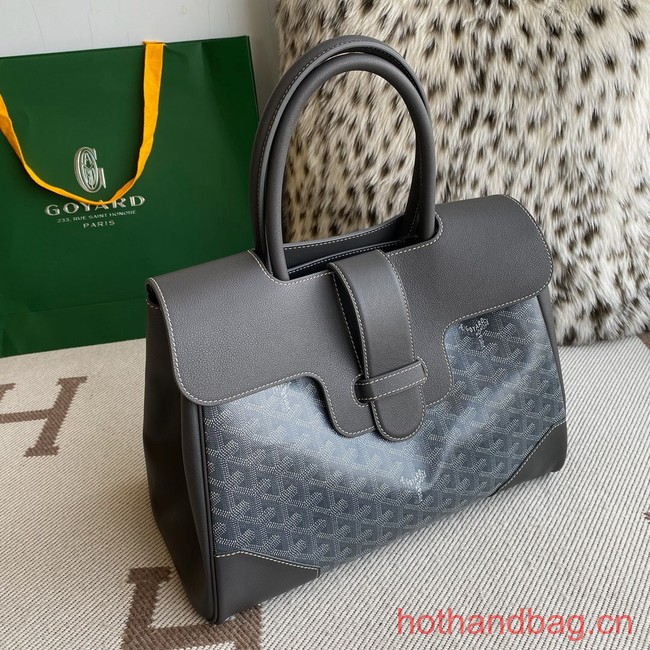 Goyard Calfskin Leather Tote Bag 20300 gray