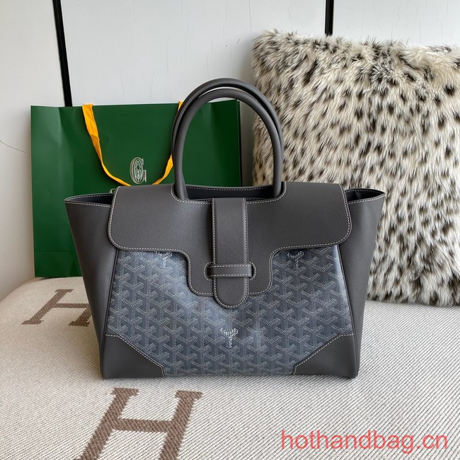 Goyard Calfskin Leather Tote Bag 20300 gray