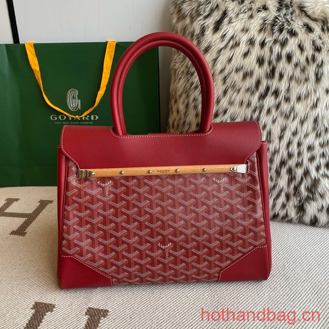 Goyard Calfskin Leather Tote Bag 20300 red