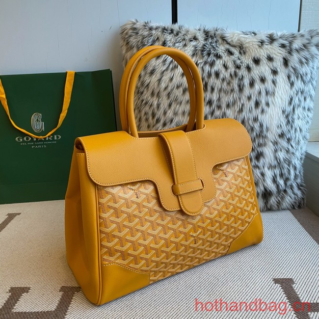 Goyard Calfskin Leather Tote Bag 20300 yellow