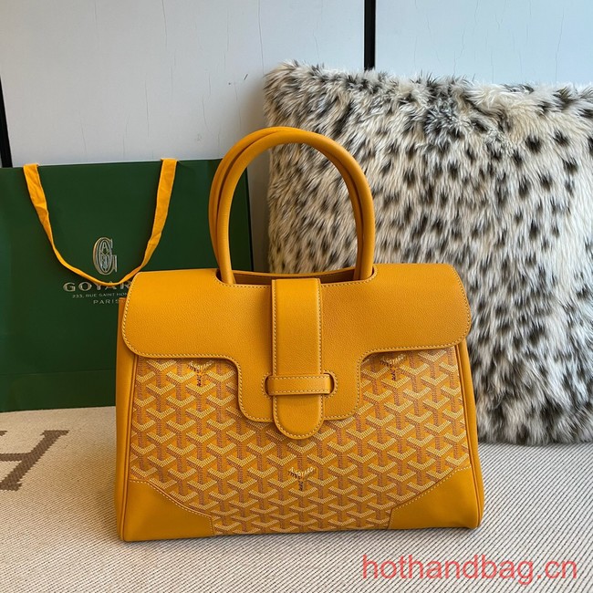 Goyard Calfskin Leather Tote Bag 20300 yellow