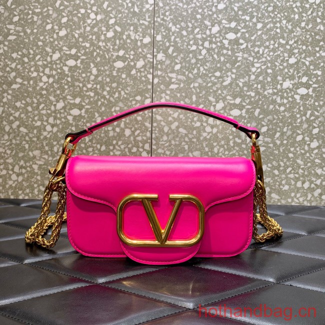 VALENTINO GARAVANI MINI LOCO Calf leather Shoulder Bag 1W2B0K rose