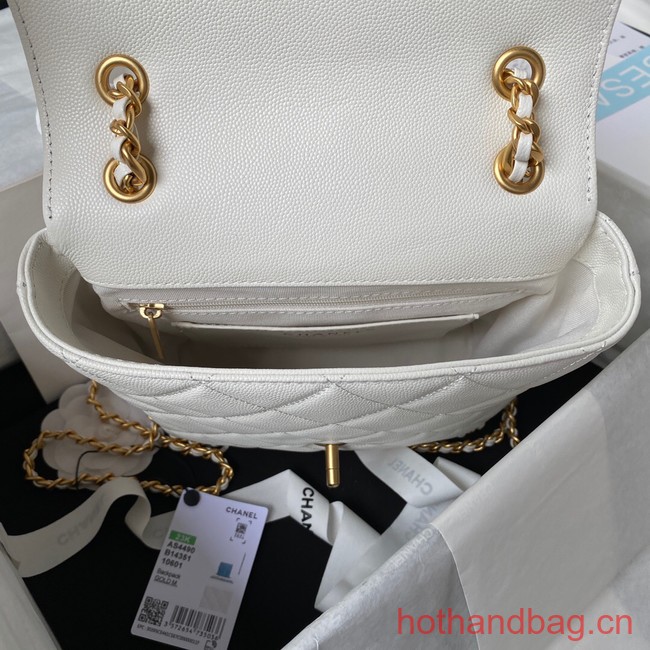 Chanel SMALL BACKPACK AS4490 white