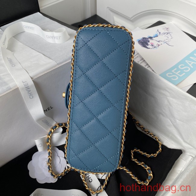 Chanel SMALL FLAP BAG AS4489 blue