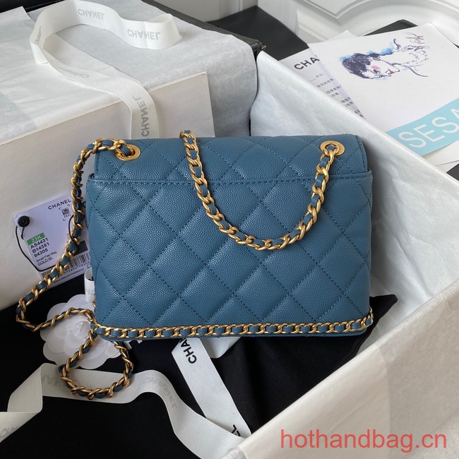 Chanel SMALL FLAP BAG AS4489 blue