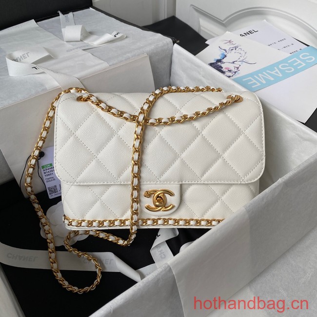 Chanel SMALL FLAP BAG AS4489 white