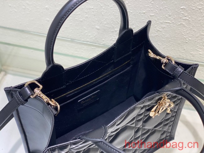 SMALL DIOR BOOK TOTE Black Calfskin M1295ZG