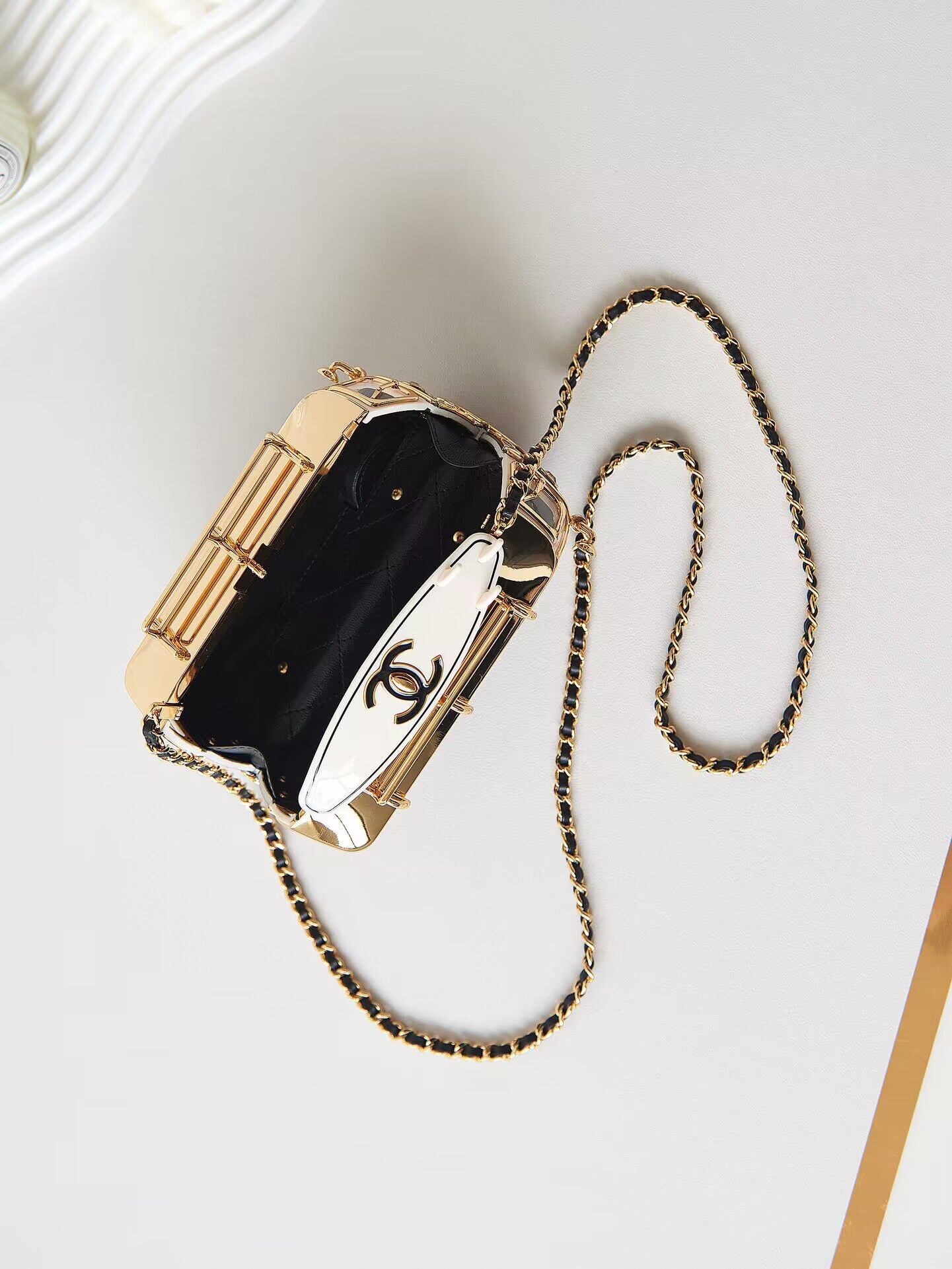 Chanel Mini Van Minaudiere Bag AS4590 Black