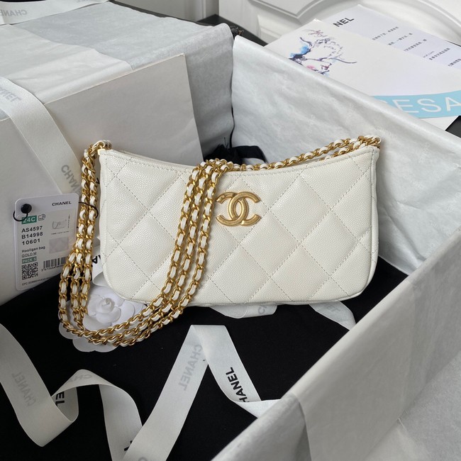 Chanel SMALL HOBO BAG AS4597 white