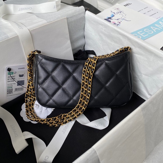 Chanel SMALL HOBO BAG AS4597 BLACK