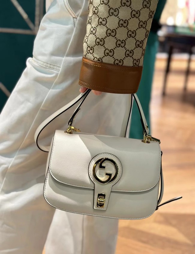 GUCCI BLONDIE SMALL TOP HANDLE BAG 735101 white