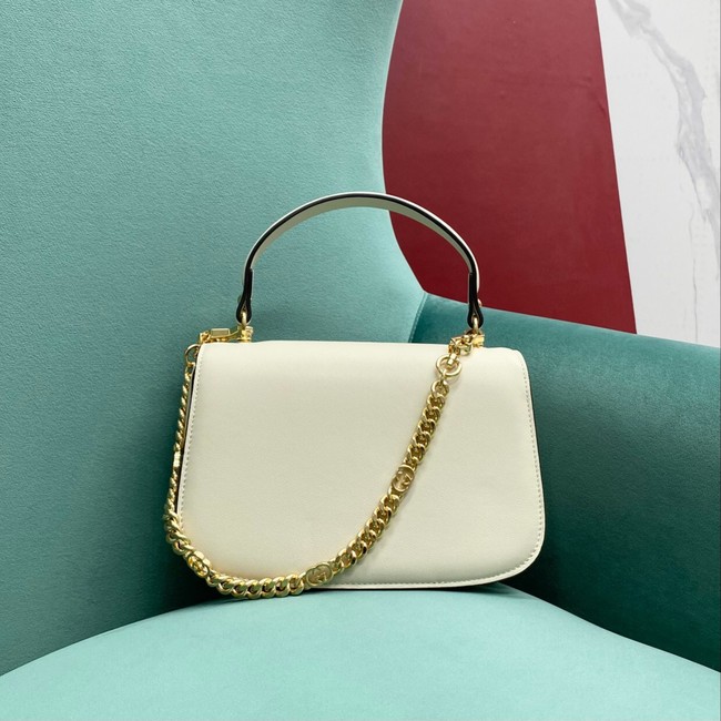 GUCCI BLONDIE SMALL TOP HANDLE BAG 735101 white