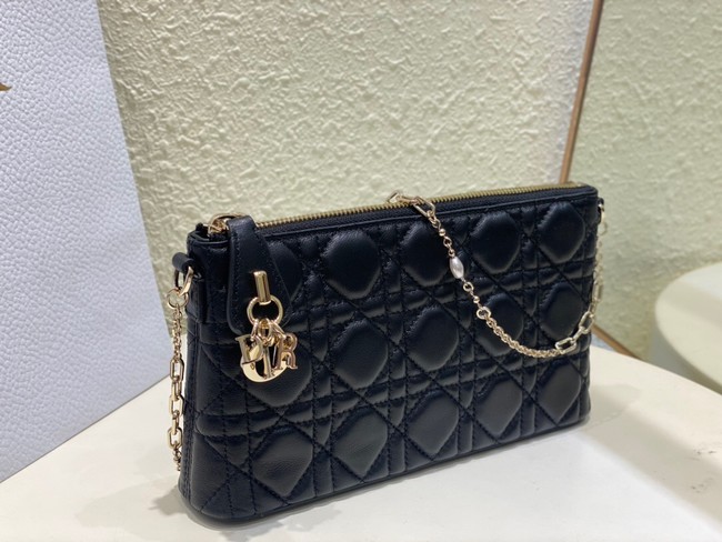 MISS DIOR MIDI MINI BAG black Cannage Lambskin S6006ONM