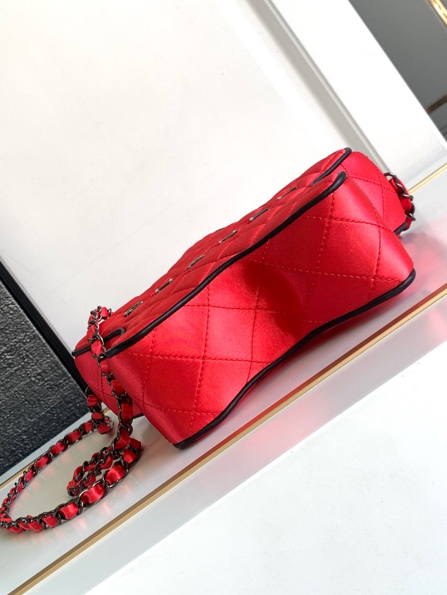 Chanel 24C Star Bag Satin AS4579 red