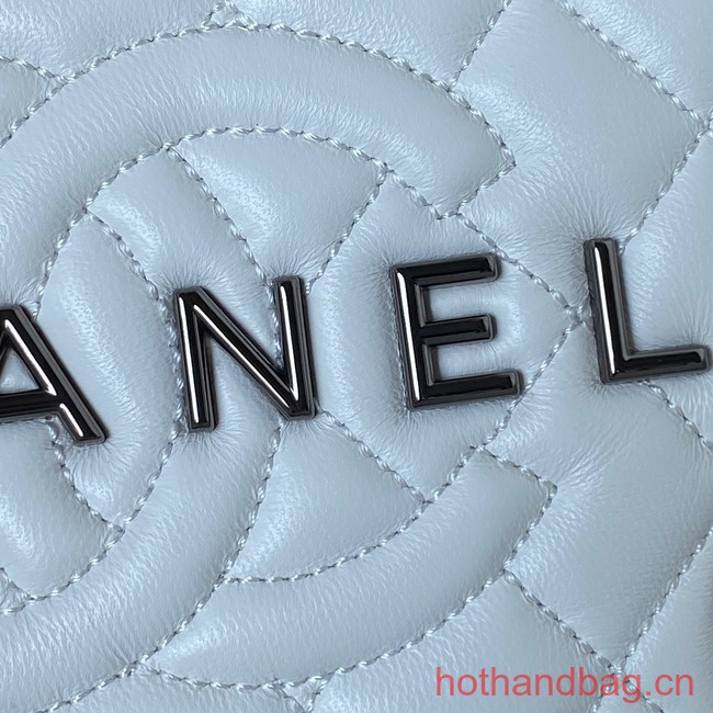 CHANEL STAR HANDBAG AS4579 & Guns-Tone Metal white