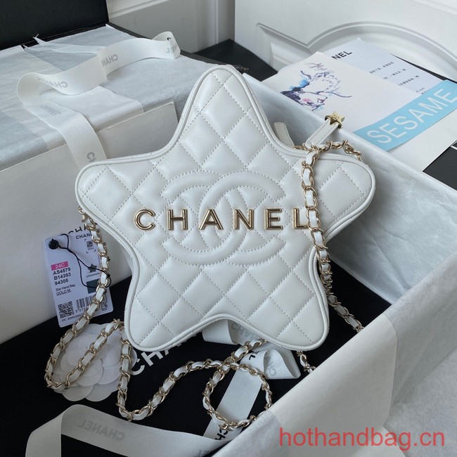 CHANEL STAR HANDBAG AS4579 white