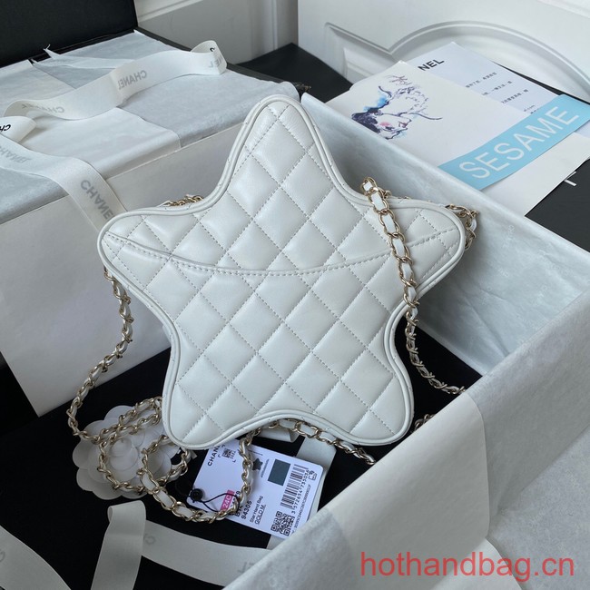 CHANEL STAR HANDBAG AS4579 white