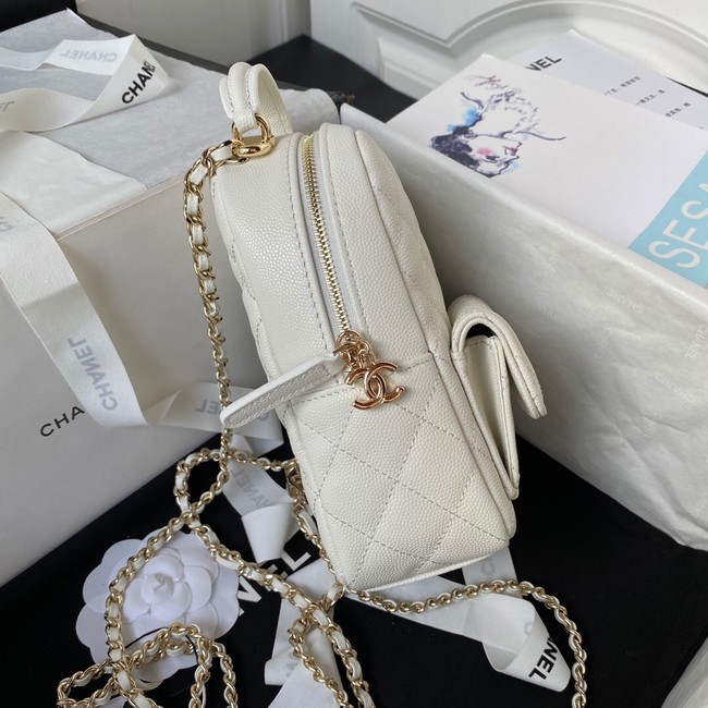 Chanel MINI BACKPACK AP3573 WHITE