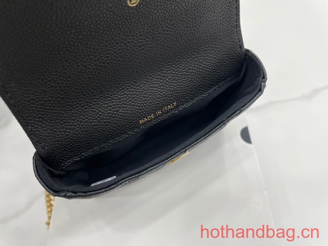 Chanel NANO CLUTCH WITH CHAIN A68128 black