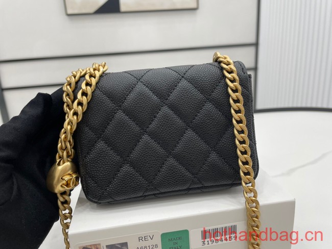 Chanel NANO CLUTCH WITH CHAIN A68128 black