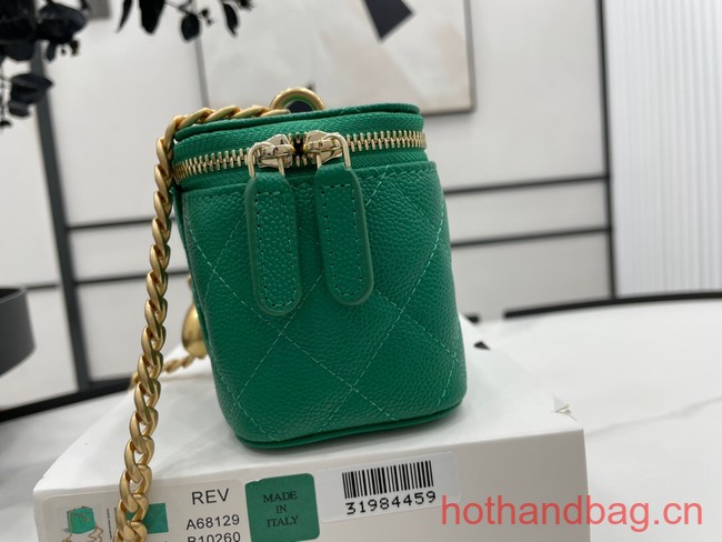 Chanel NANO CLUTCH WITH CHAIN A68129 GREEN