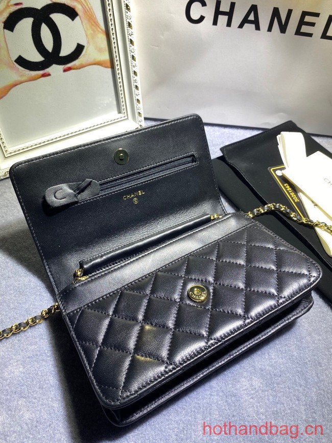 Chanel WALLET ON CHAIN AP1794 black