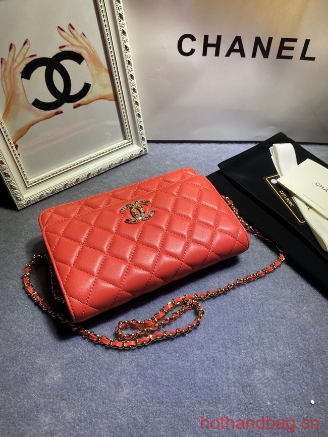 Chanel WALLET ON CHAIN AP1794 red