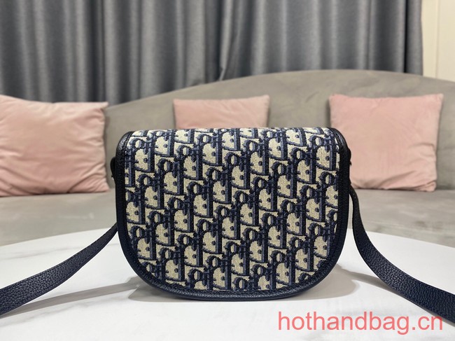 Dior CD SIGNATURE HOBO MINI BAG Blue Dior Oblique Jacquard S2255UTZ