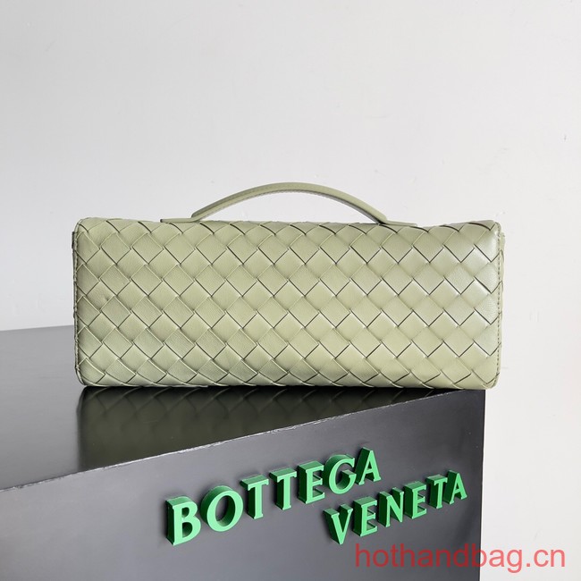 Bottega Veneta Long Clutch Andiamo With Handle 741511 light green