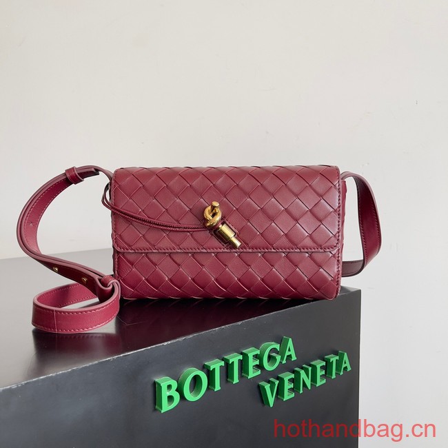 Bottega Veneta Mini Andiamo Cross-Body Bag 755545 Barolo