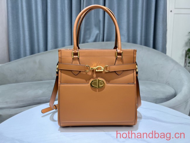 Dior MEDIUM BOSTON BAG Calfskin 8801 brown