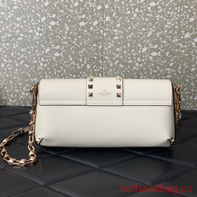 VALENTINO Rockstud 23 smooth calfskin bag 0M77Q white