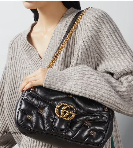 GUCCI GG MARMONT SMALL SHOULDER BAG 443497 black