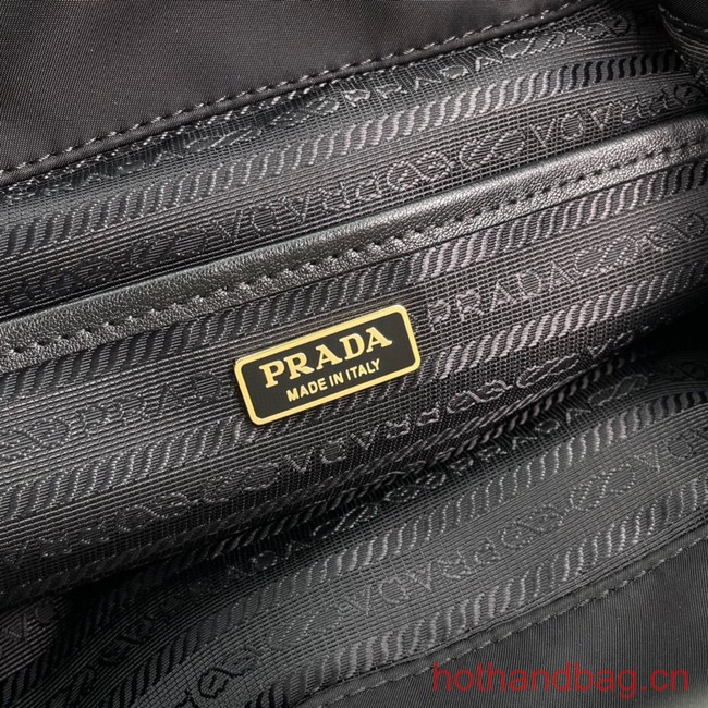 Prada Re-Nylon and shearling backpack 1BZ074 black