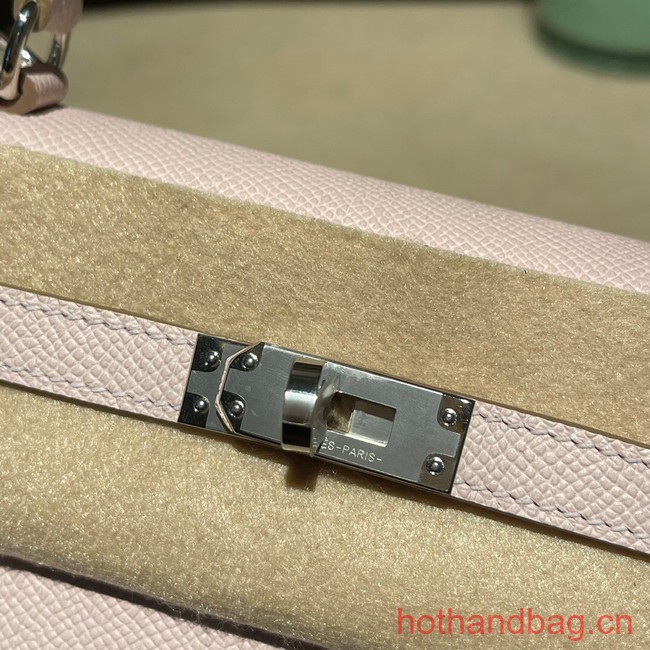 Hermes original Kelly Epsom Leather KL25 light pink