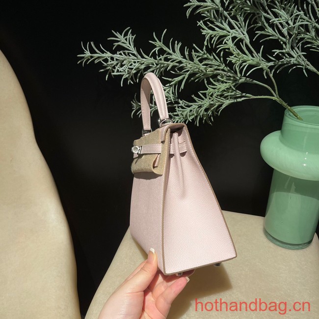 Hermes original Kelly Epsom Leather KL25 light pink