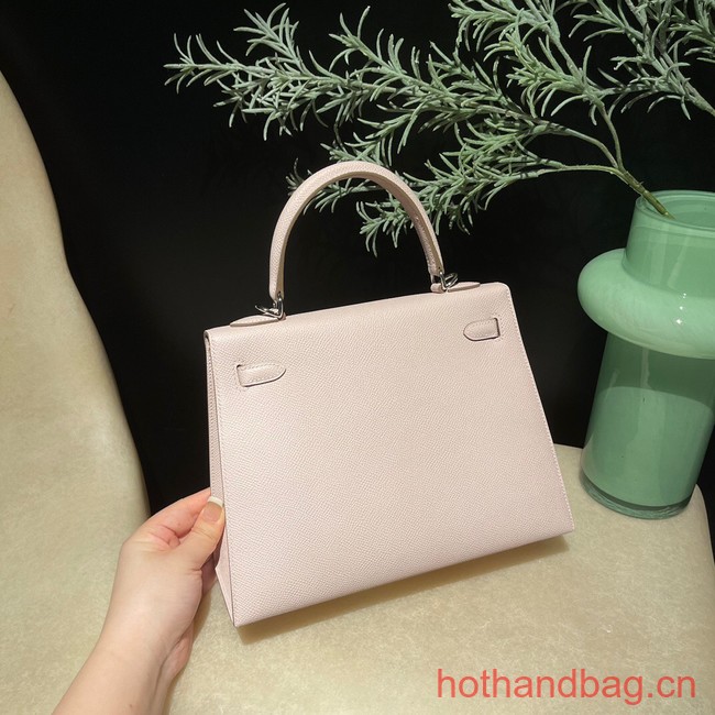 Hermes original Kelly Epsom Leather KL25 light pink