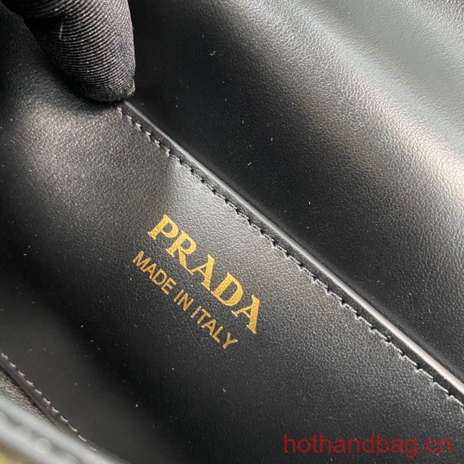 Prada Leather shoulder bag 1BD339 black