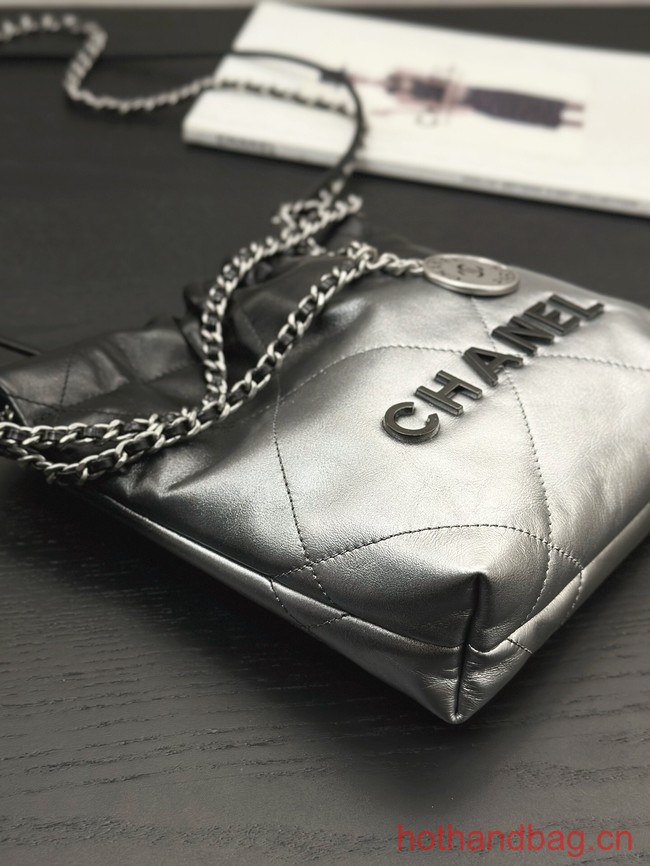 CHANEL 22 MINI HANDBAG AS3980 GRAY