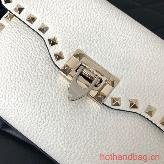 VALENTINO GARAVANI Loco Calf leather bag 0322 White