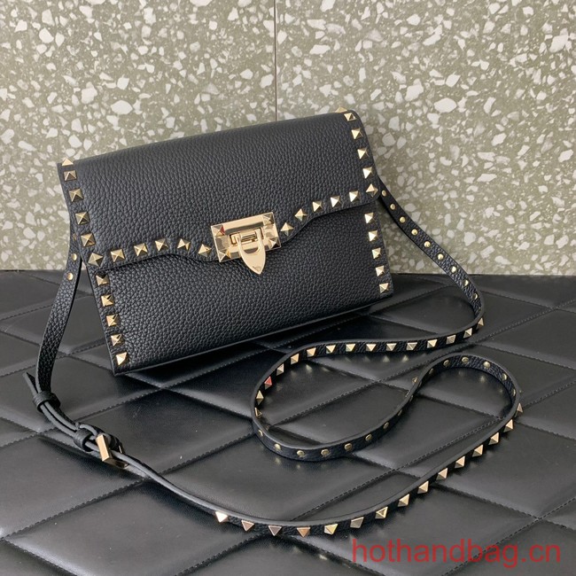 VALENTINO GARAVANI Loco Calf leather bag 0322 black