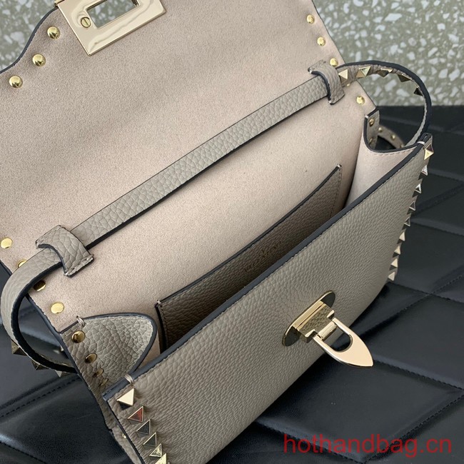 VALENTINO GARAVANI Loco Calf leather bag 0322 gray