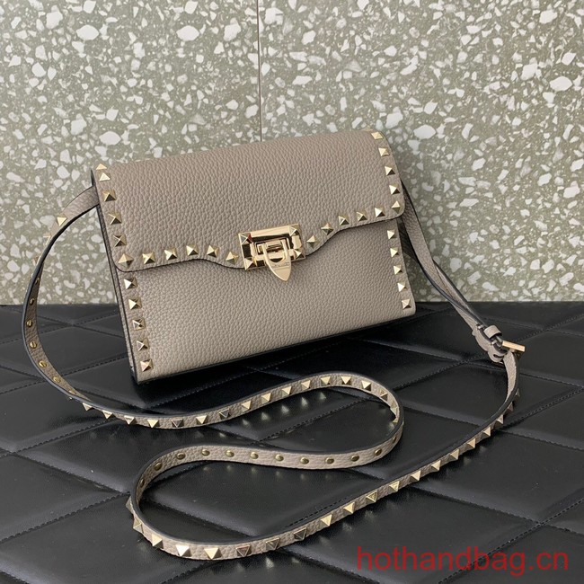 VALENTINO GARAVANI Loco Calf leather bag 0322 gray