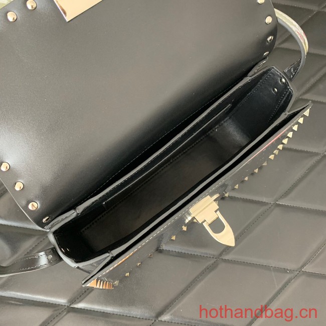 VALENTINO GARAVANI ROCKSTUD23 calfskin bag AZS098 silver