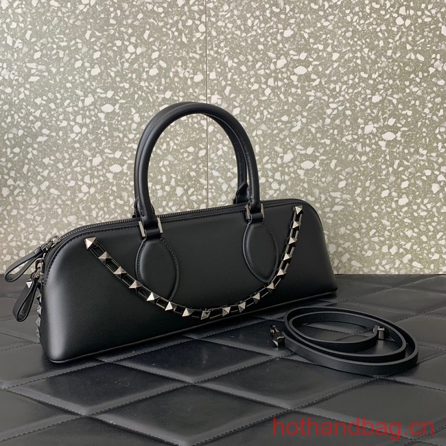 VALENTINO Rockstud calfskin bag AKSE0NO black