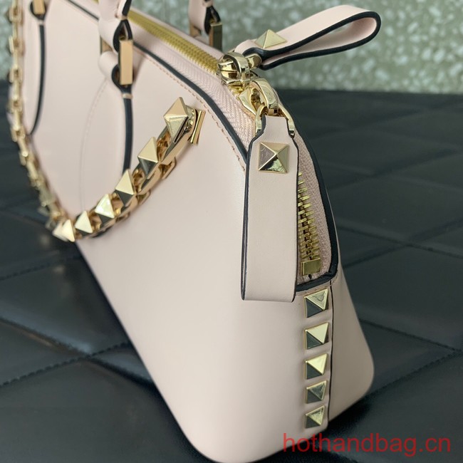 VALENTINO Rockstud calfskin bag KSE0NO light pink