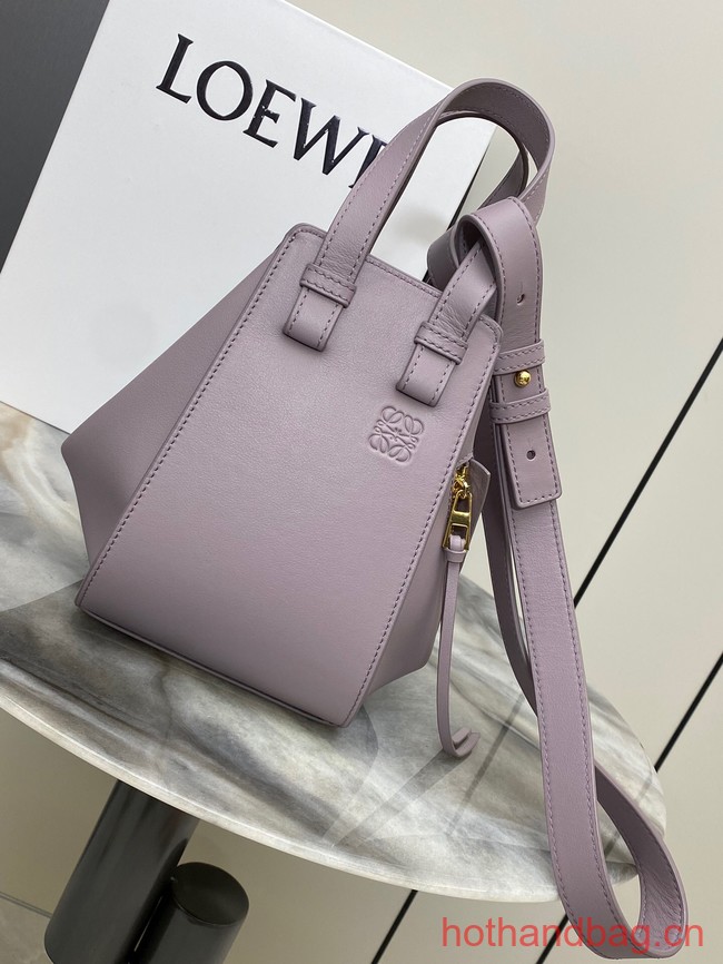 Loewe Classic Satin cow leather Hammock bag 96553 Light purple