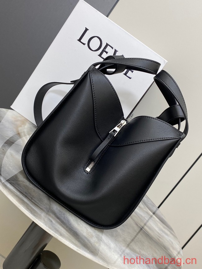 Loewe Classic Satin cow leather Hammock bag 96553 black