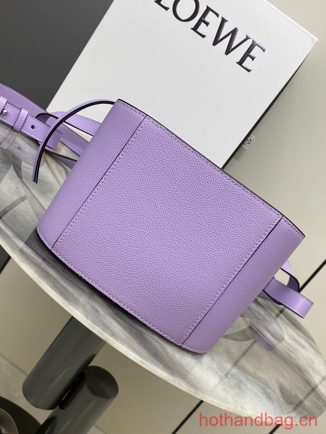 Loewe Classic Satin cow leather Hammock bag 96553 purple